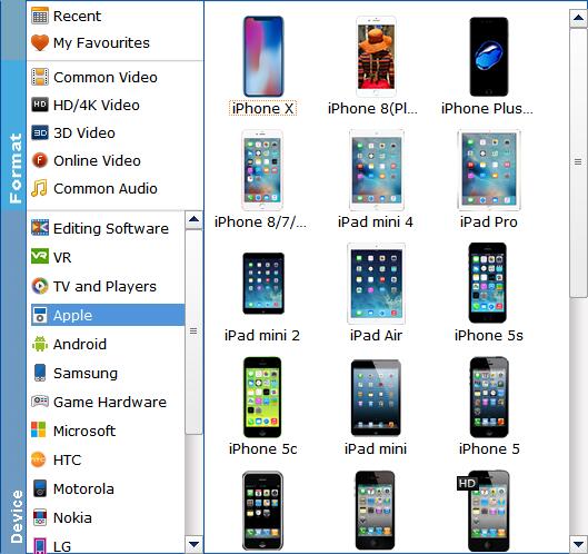 choose output format for mkv to itunes conversion