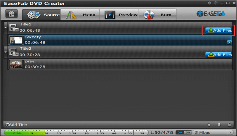 EaseFab DVD Creator