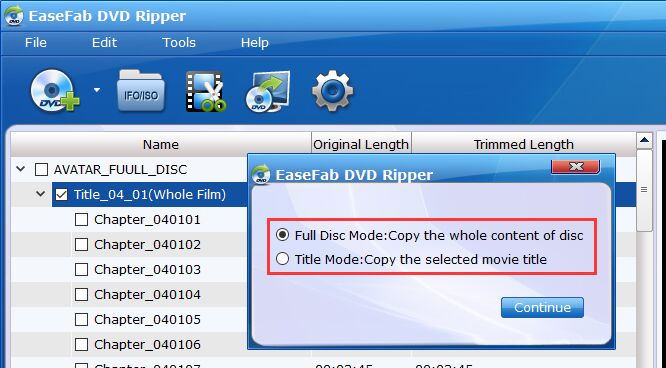 Disc Backup