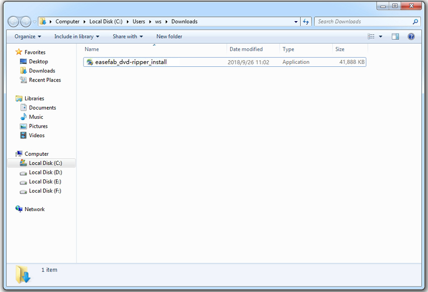 Install EaseFab DVD Ripper