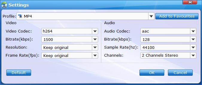 Set Video and Audio Parameters
