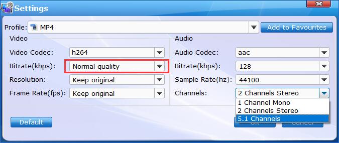 Advanced Settings for Encoding VOB for TVs