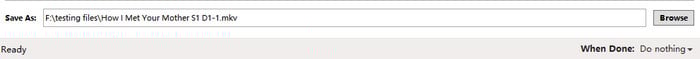 Specify the destination