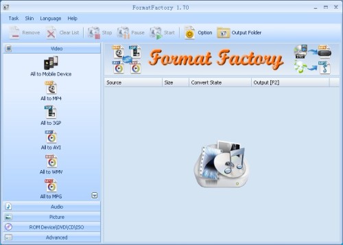 Best Free DVD Ripper - Format Factory