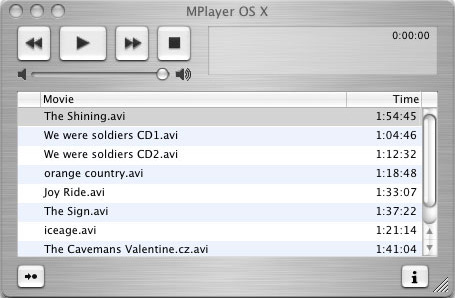 mplayer osx