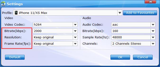 Recommended Settings for Digitize DVDs for iCloud