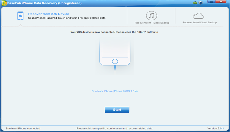 EaseFab iPhone Data Recovery for Windows