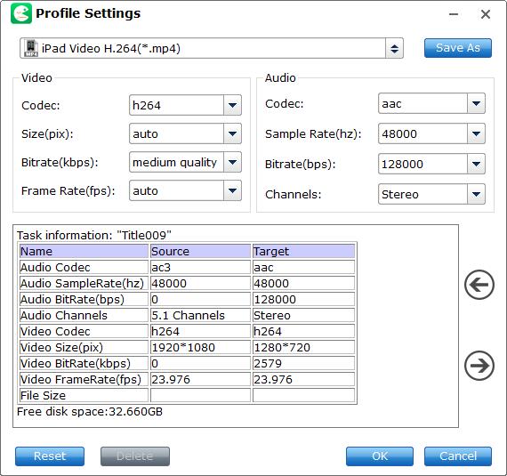 device settings