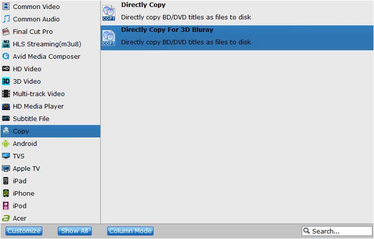 directly copy 3d blu-ray