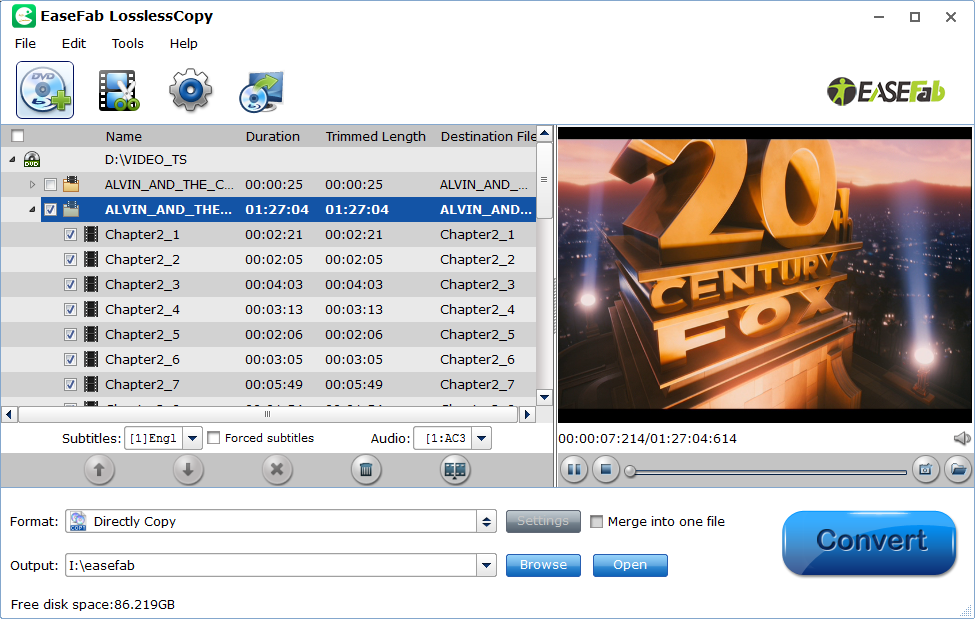 Load 3D Blu-ray Movie to LosslessCopy