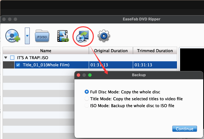 DVD Copy Modes