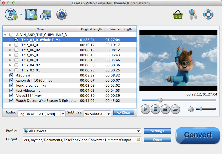 load video_ts folder