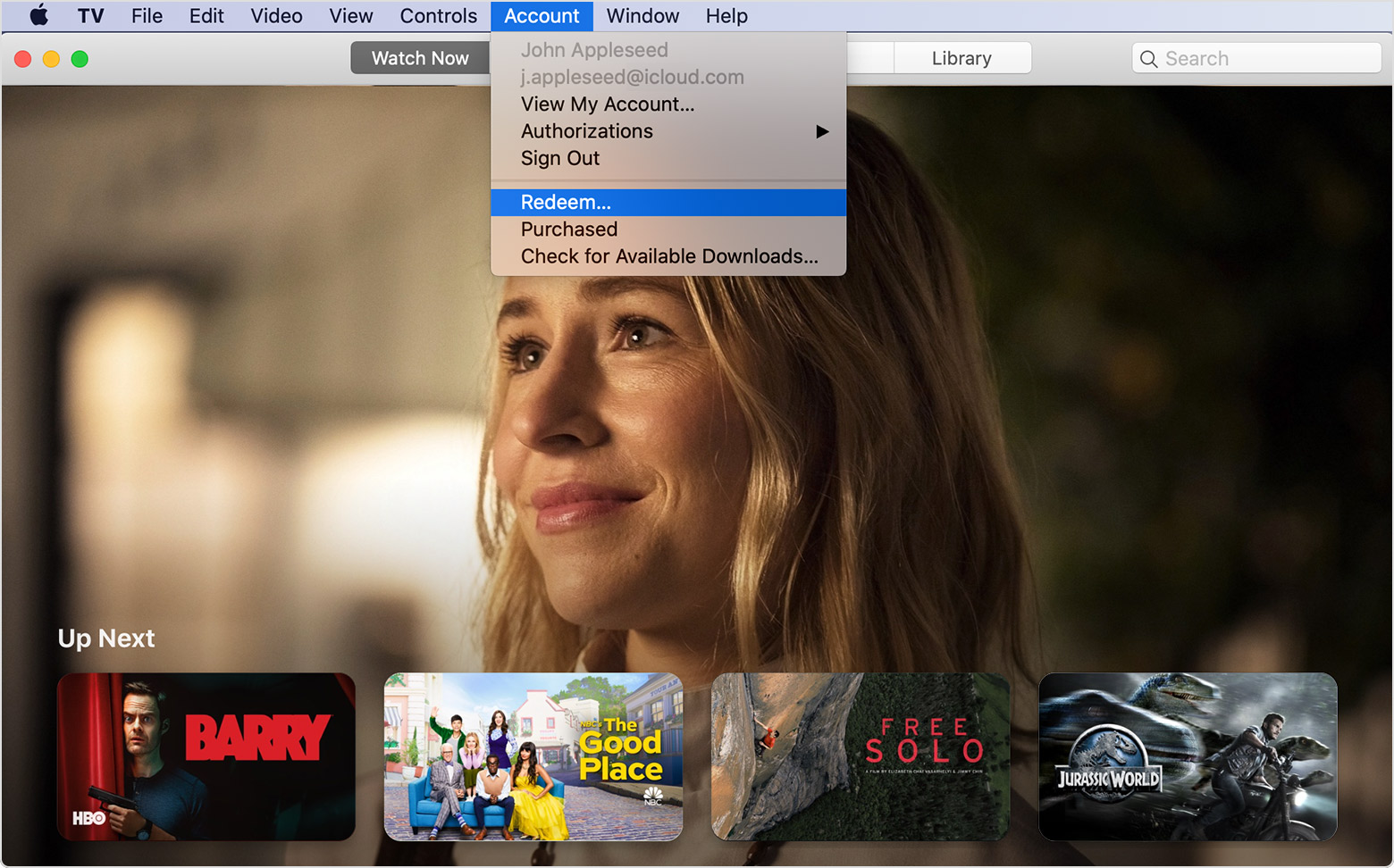 macos-catalina-tv-account-dropdown-redeem