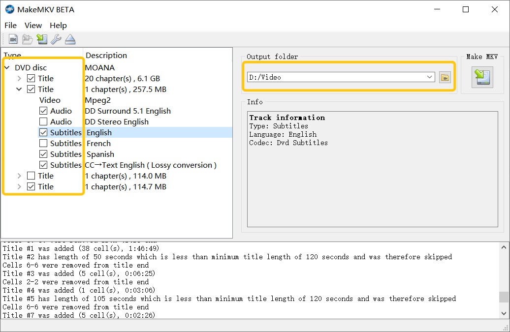 Rip DVD to MKV with MakeMKV