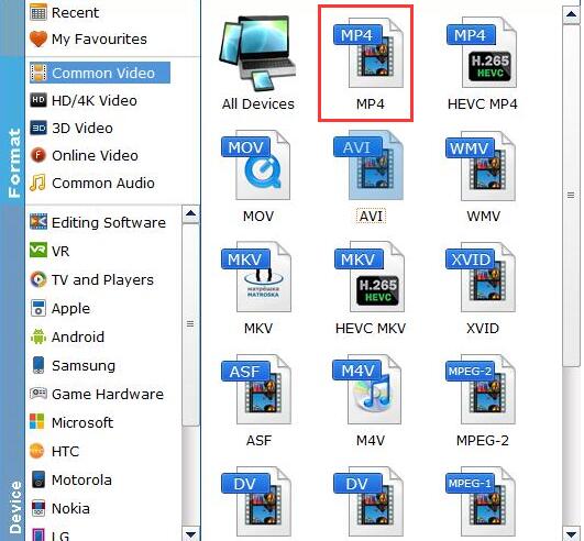 Choose Digital Format for Ripping DVD