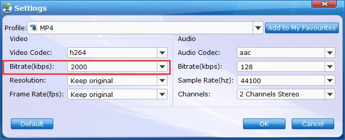 Blu-ray to MP4 quality setting