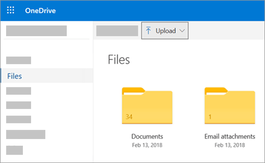 Upload DVD Using the OneDrive website