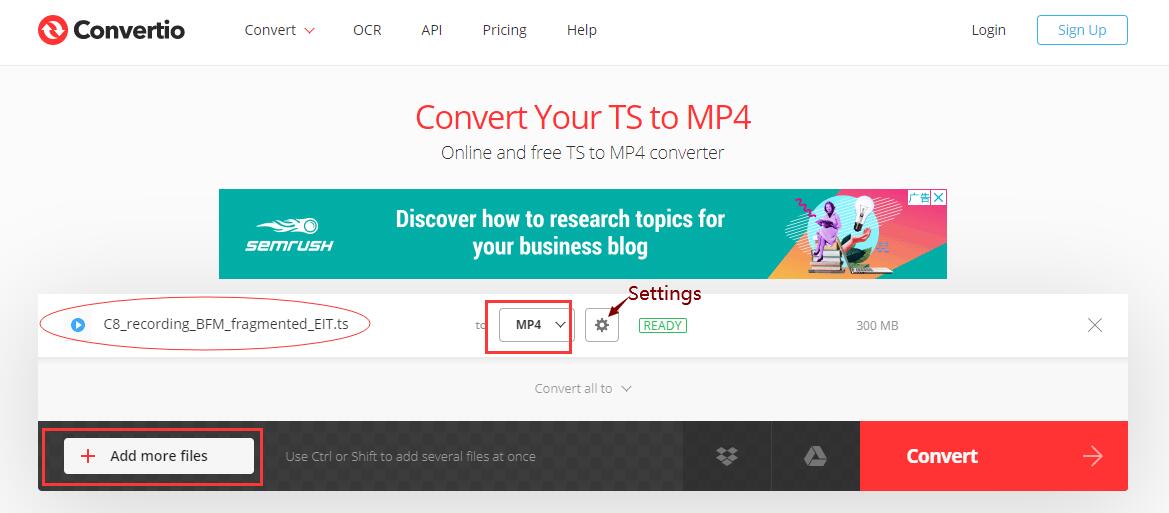 online convert ts to mp4