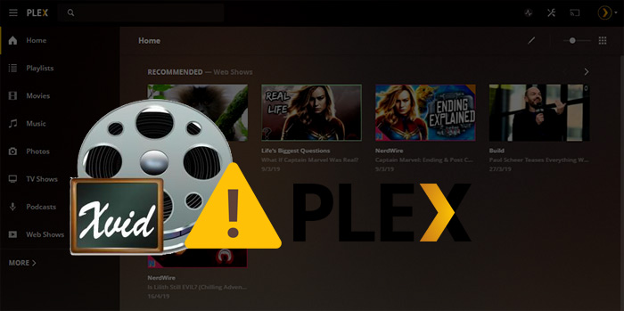 Play Xvid Codec Files on Plex Smoothly