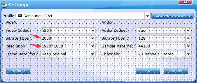 Recommended Settings for Encoding ISO to Samsung TV