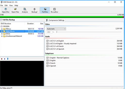 remove dvd copy protection with DVDShrink