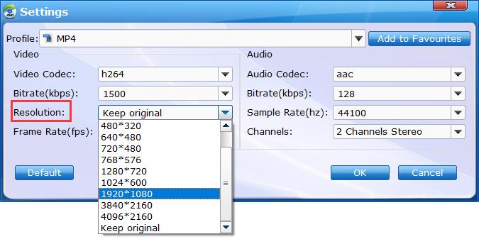 Change DVD resolution to 1080p