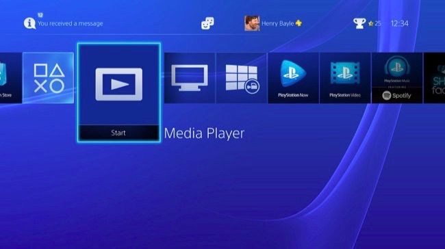 Start PS4 Media Player