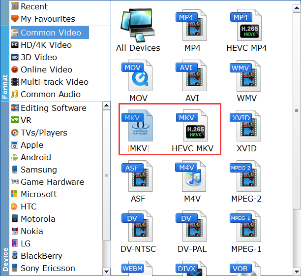 Encode VOB to High-quality MKV File