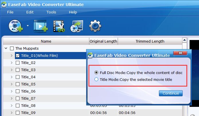 easefab video converter can