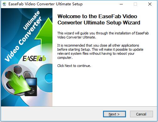 Install EaseFab Video Converter Ultimate