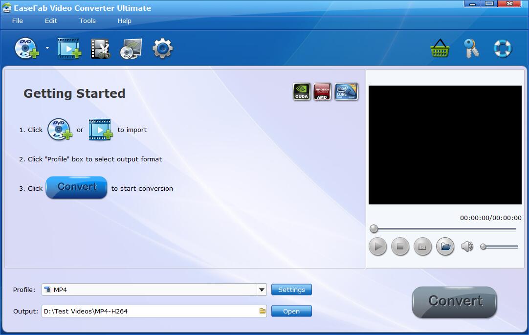 EaseFab Video Converter Ultimate Screenshot