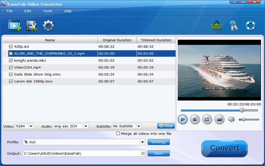 Import Video Files