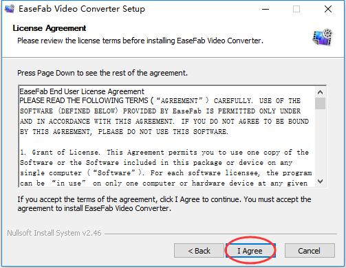 Install EaseFab Video Converter