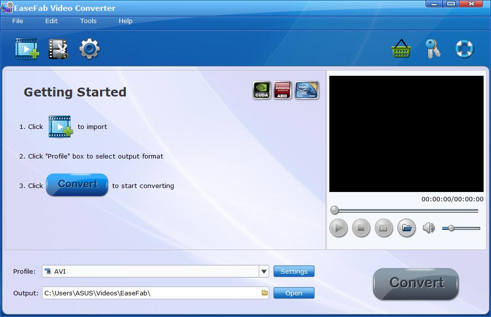 EaseFab Video Converter Screenshot