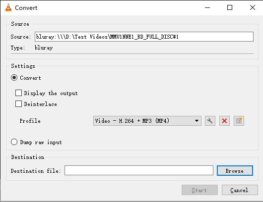 Convert Blu-ray to digital with VLC